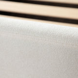 Eve Ivory Fabric Bed - Ornate Home