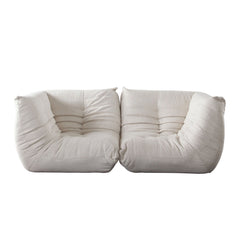 Ezra Cream Fabric 3-Pc Sectional - Ornate Home