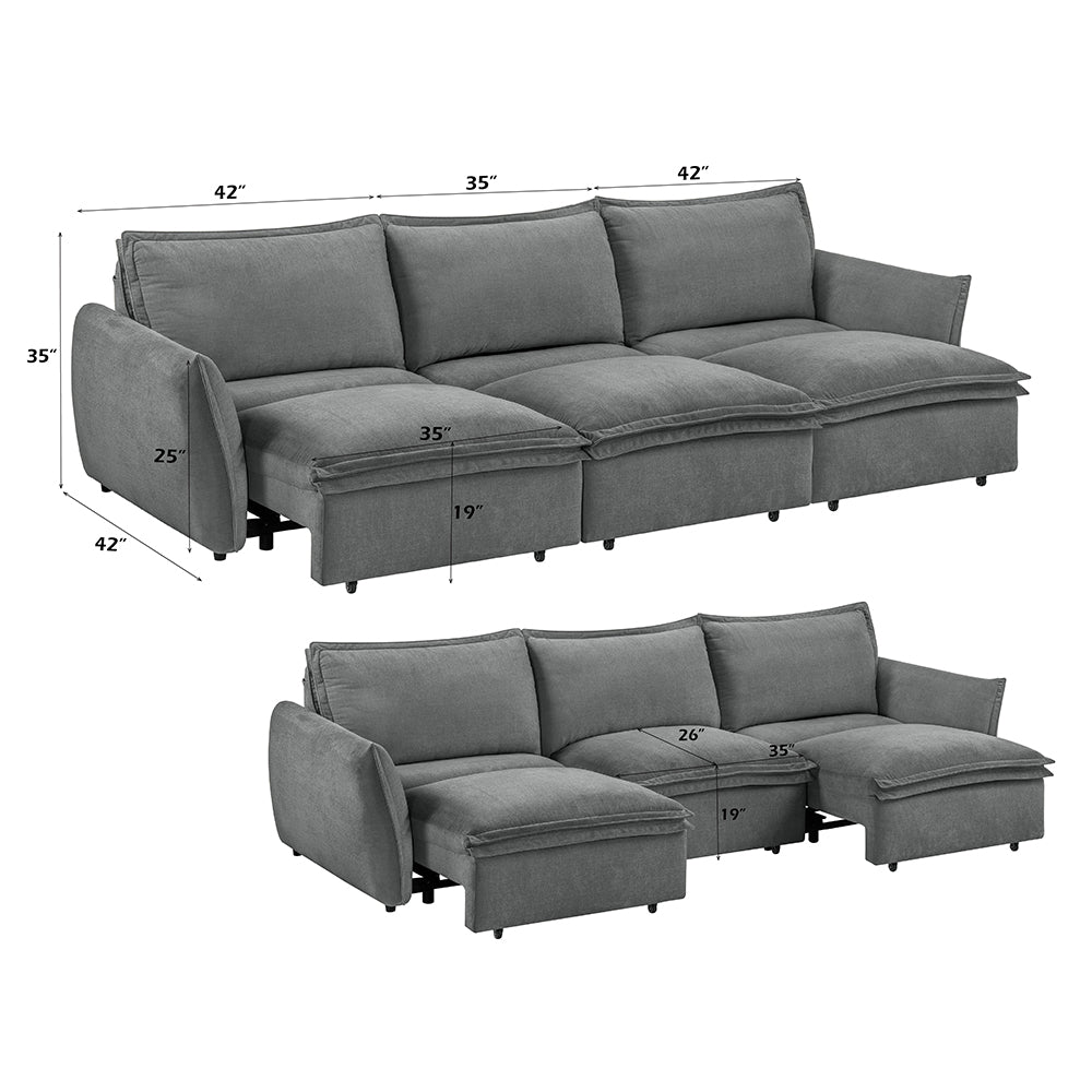 Eaden Gray Power Sofa Sleeper - Ornate Home