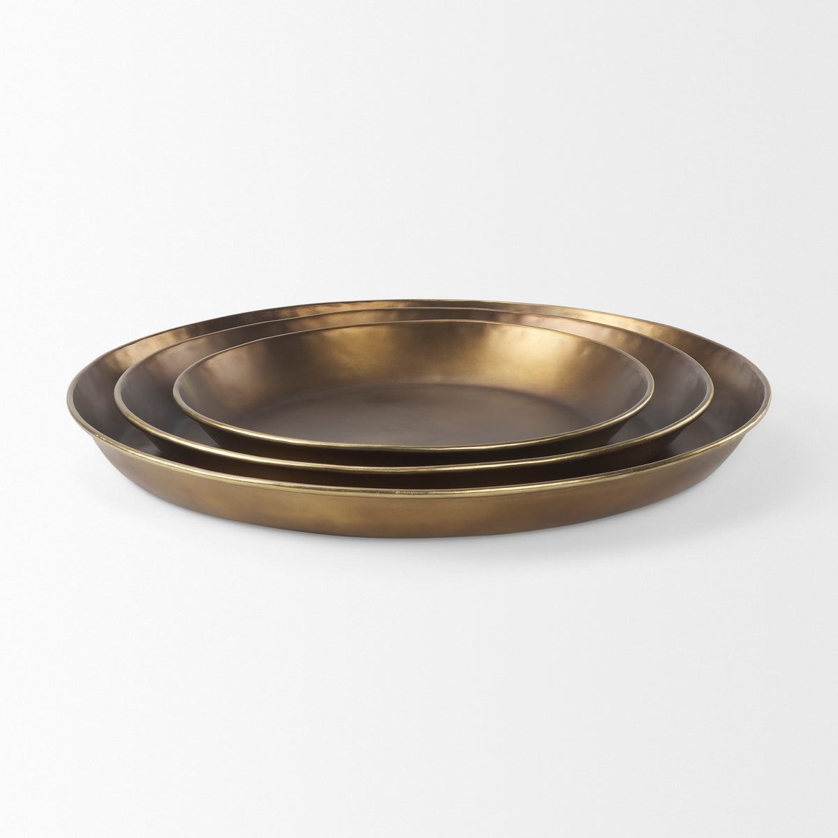 Eagan Brass Aluminium Tray Large - Ornate Home