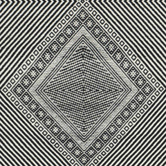 Eaglesham Black&White Flatweave Tassel Wool Rug - Clearance - Ornate Home
