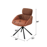 Eamon Tan Arm Chair W/Swivel (Set-2)