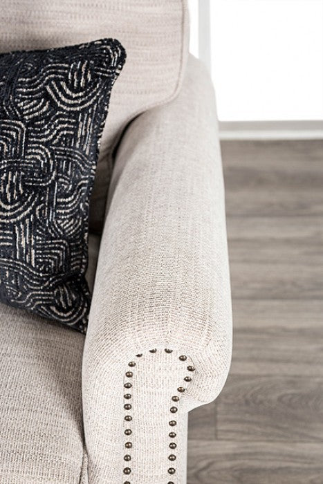 Earley Beige Upholstery Living Room Set - Ornate Home