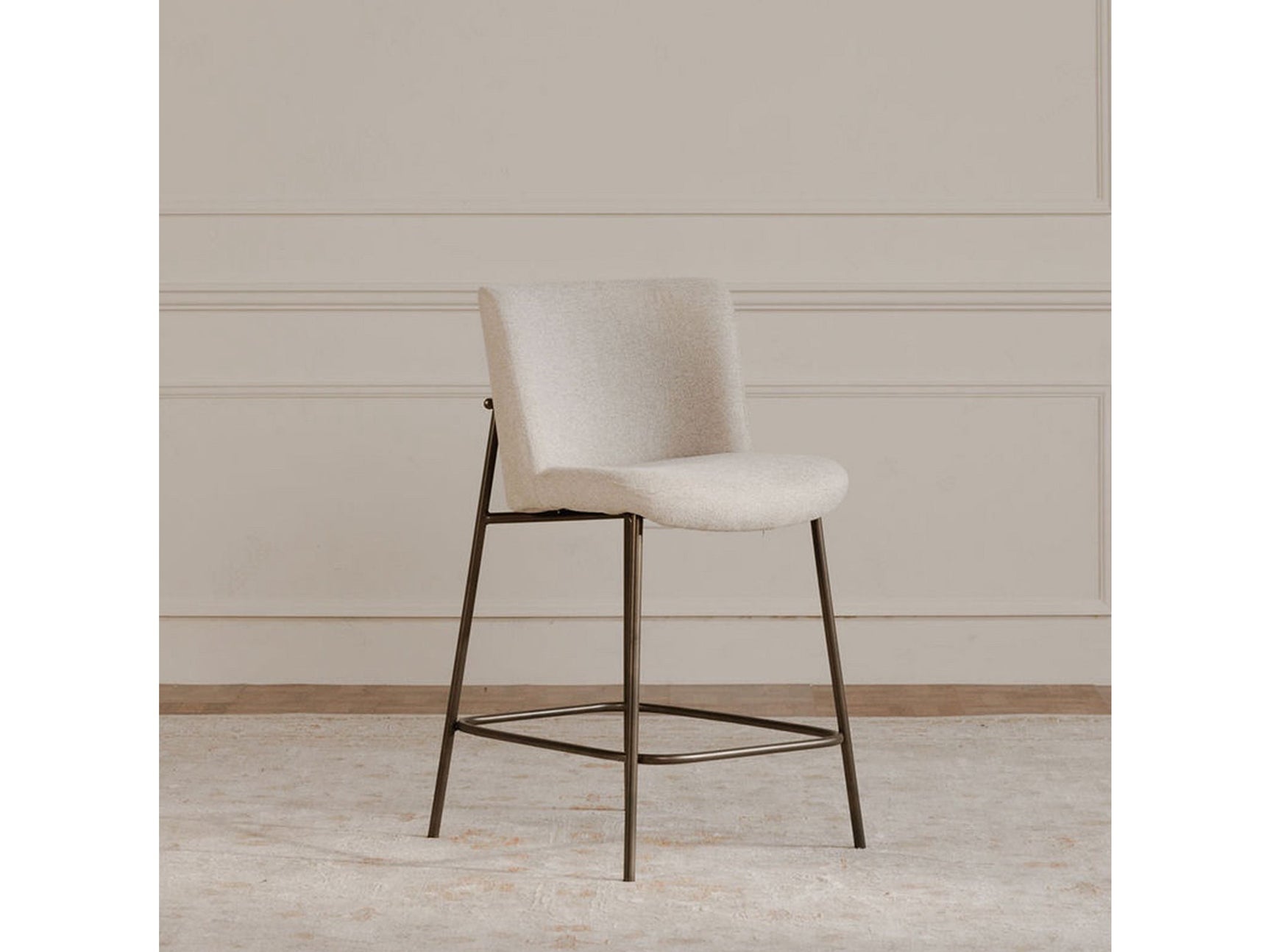 Early Beige Counter Stool - Ornate Home