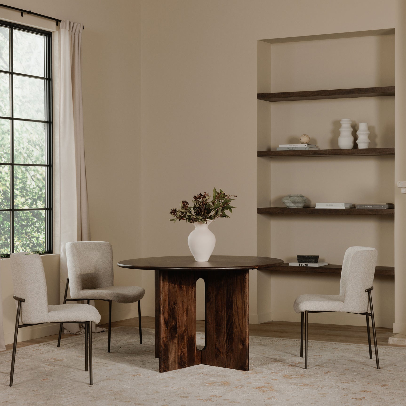 Early Beige Dining Chair (Set of 2) - Ornate Home