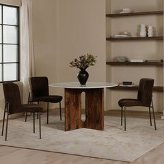 Early Dark Brown Dining Chair (Set of 2) - Ornate Home
