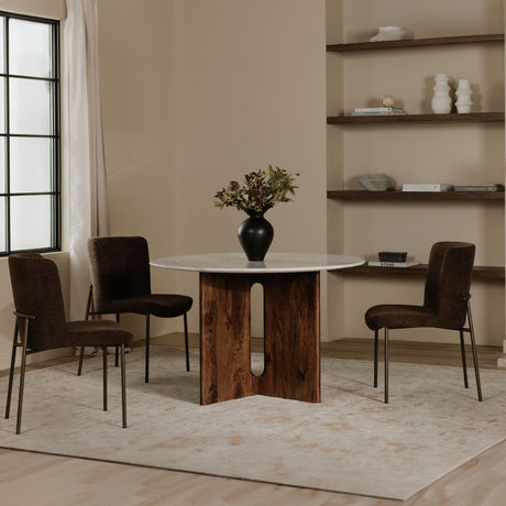 Early Dark Brown Dining Chair (Set of 2) - Ornate Home