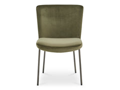 Early Green Dining Chair Mohair (Set of 2) - Ornate Home