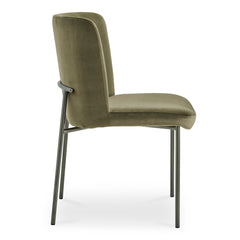 Early Green Dining Chair Mohair (Set of 2) - Ornate Home
