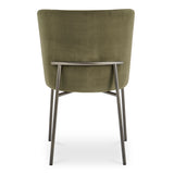 Early Green Dining Chair Mohair (Set of 2) - Ornate Home