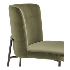 Early Green Dining Chair Mohair (Set of 2) - Ornate Home