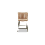 Early Tan Leather Counter Stool - Ornate Home