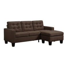 Earsom Brown Reversible Sofa & Ottoman - Ornate Home