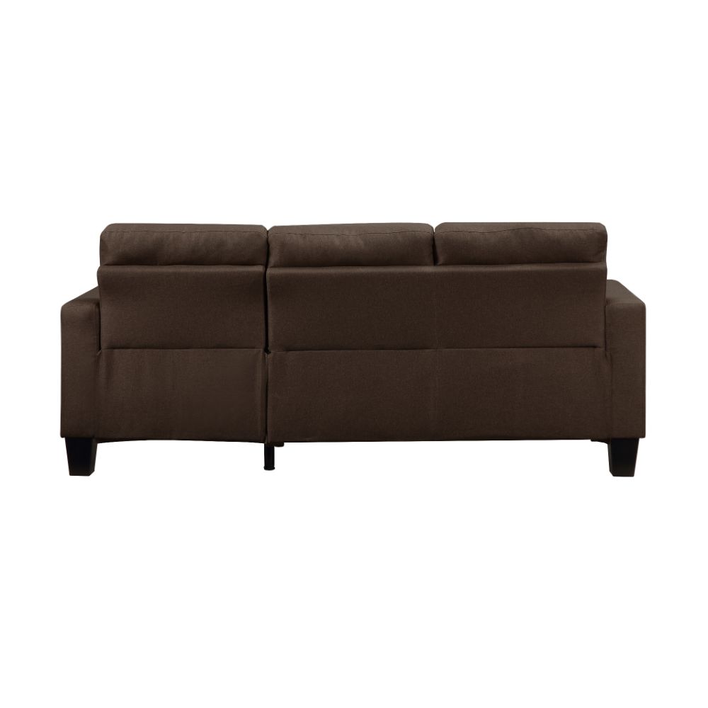 Earsom Brown Reversible Sofa & Ottoman - Ornate Home