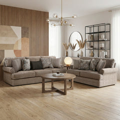 Earthen Beige Loveseat - Ornate Home