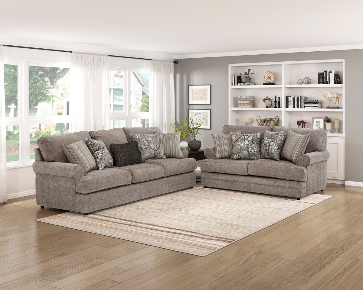 Earthen Beige Loveseat - Ornate Home