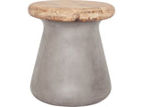 Earthstar Dark Grey Outdoor Stool - Ornate Home