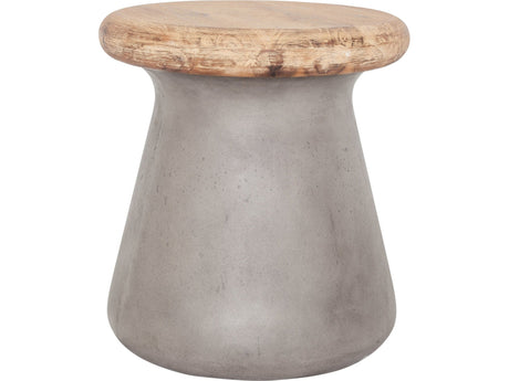Earthstar Dark Grey Outdoor Stool - Ornate Home
