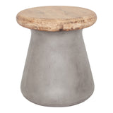 Earthstar Dark Grey Outdoor Stool - Ornate Home