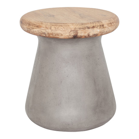 Earthstar Dark Grey Outdoor Stool - Ornate Home