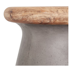 Earthstar Dark Grey Outdoor Stool - Ornate Home