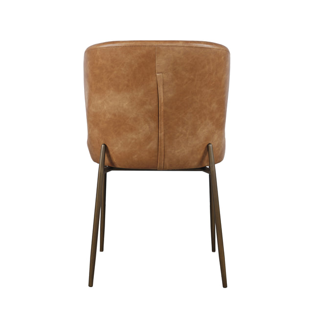 Easely Cognac Chair Cognac (Set of 2) - Ornate Home