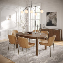 Easely Cognac Chair Cognac (Set of 2) - Ornate Home
