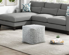 Easley Multi-Color Pouf - Ornate Home