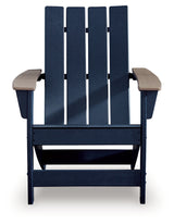 East Beach Navy Blue/Driftwood Adirondack Chair - Ornate Home
