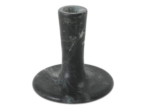 East Black Veined Marble Short Candle Holder - Ornate Home