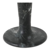 East Black Veined Marble Short Candle Holder - Ornate Home