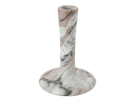 East Brown Torrent Marble Tall Candle Holder - Ornate Home