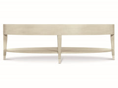 East Hampton Aged Silver/Cerused Linen Cocktail Table - Ornate Home
