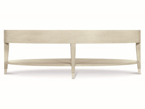 East Hampton Aged Silver/Cerused Linen Cocktail Table - Ornate Home