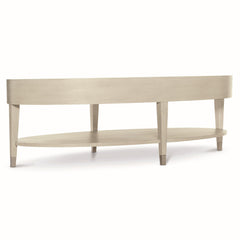 East Hampton Aged Silver/Cerused Linen Cocktail Table - Ornate Home