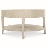 East Hampton Aged Silver/Cerused Linen Cocktail Table - Ornate Home