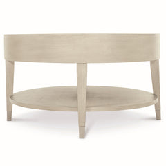 East Hampton Aged Silver/Cerused Linen Cocktail Table - Ornate Home
