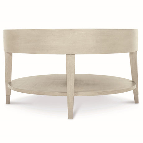 East Hampton Aged Silver/Cerused Linen Cocktail Table - Ornate Home