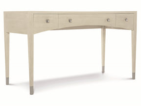 East Hampton Aged Silver/Cerused Linen Desk - Ornate Home