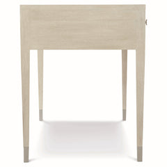 East Hampton Aged Silver/Cerused Linen Desk - Ornate Home