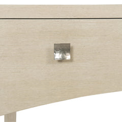 East Hampton Aged Silver/Cerused Linen Desk - Ornate Home