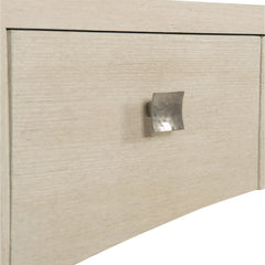 East Hampton Aged Silver/Cerused Linen Desk - Ornate Home
