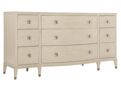 East Hampton Aged Silver/Cerused Linen Dresser - Ornate Home