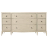 East Hampton Aged Silver/Cerused Linen Dresser - Ornate Home