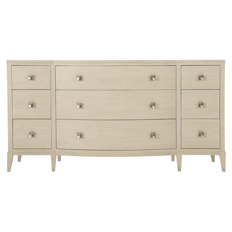 East Hampton Aged Silver/Cerused Linen Dresser - Ornate Home