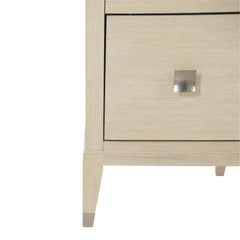East Hampton Aged Silver/Cerused Linen Dresser - Ornate Home