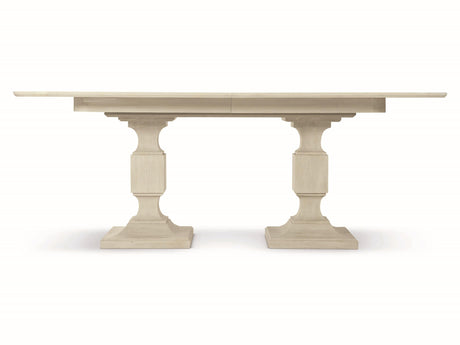 East Hampton Cerused Linen Dining Table - Ornate Home
