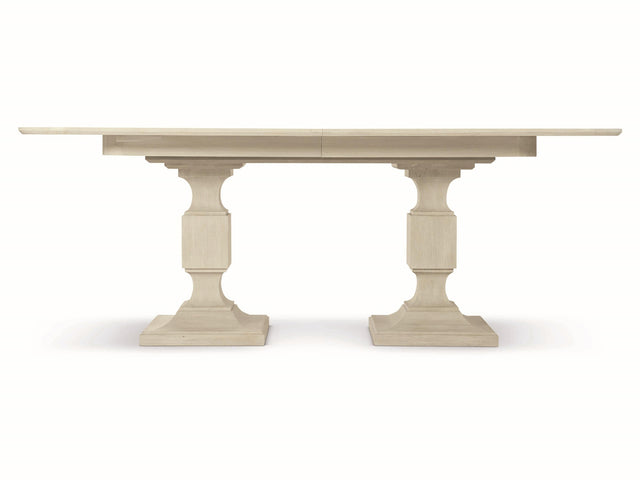East Hampton Cerused Linen Dining Table - Ornate Home