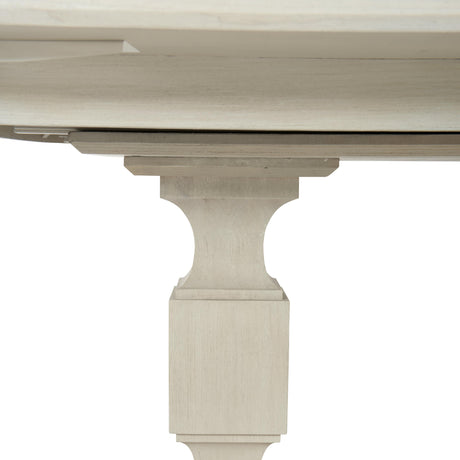 East Hampton Cerused Linen Dining Table - Ornate Home