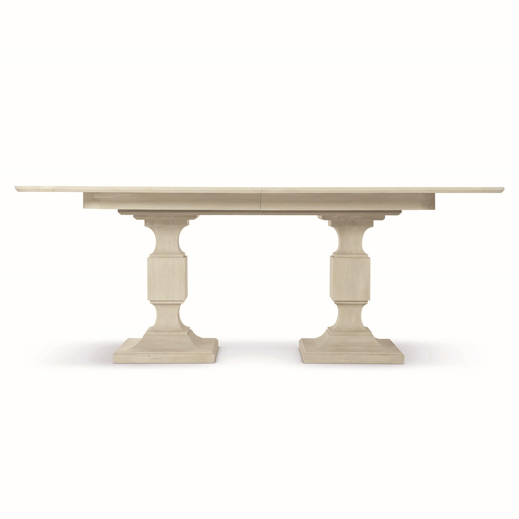 East Hampton Cerused Linen Dining Table - Ornate Home
